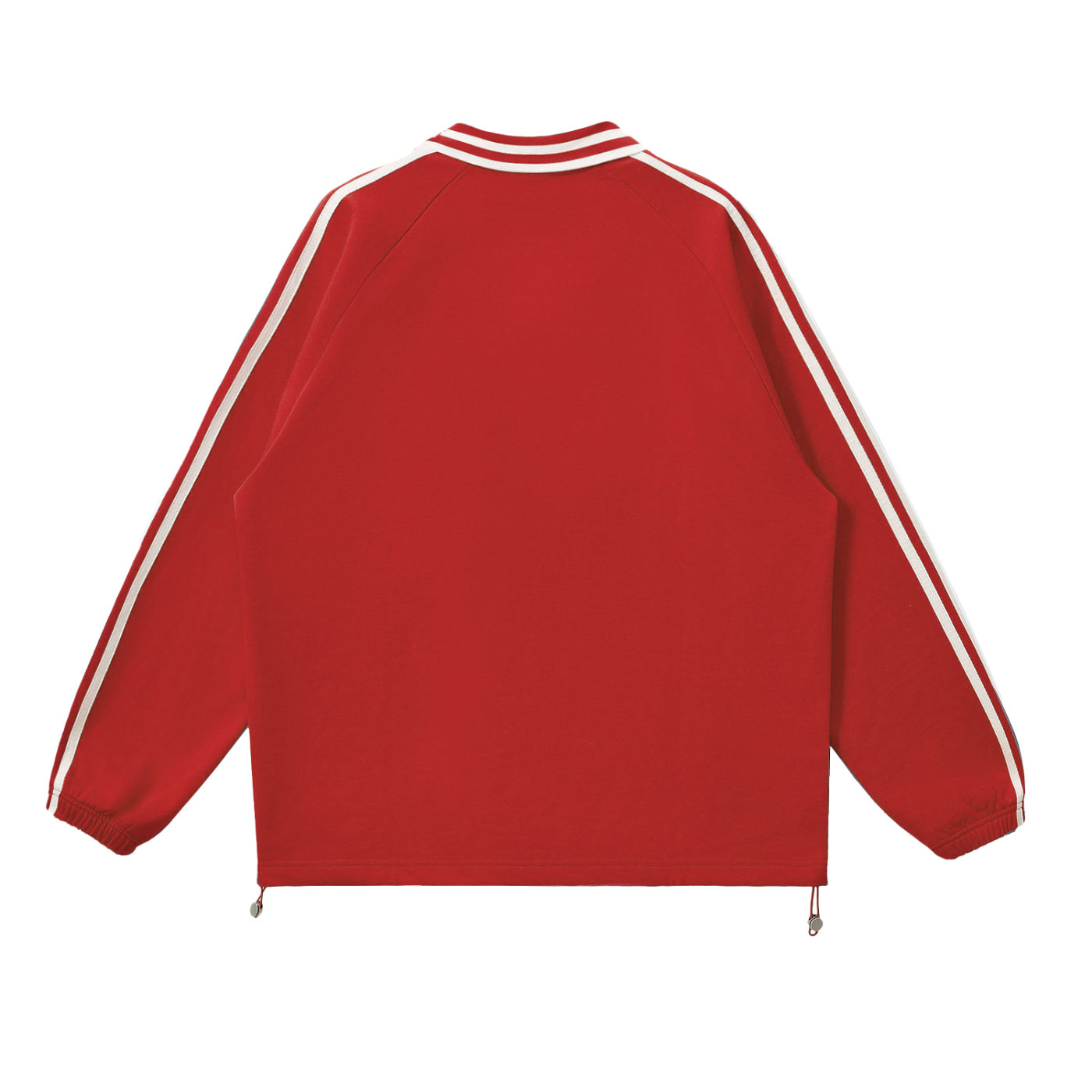 Urban Prep Striped Lapel Collar Sweatshirt